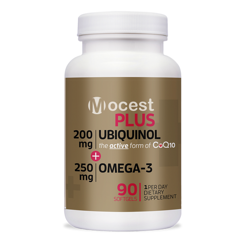 Plus Ubiquinol + Omega-3, 200mg + 250 mg