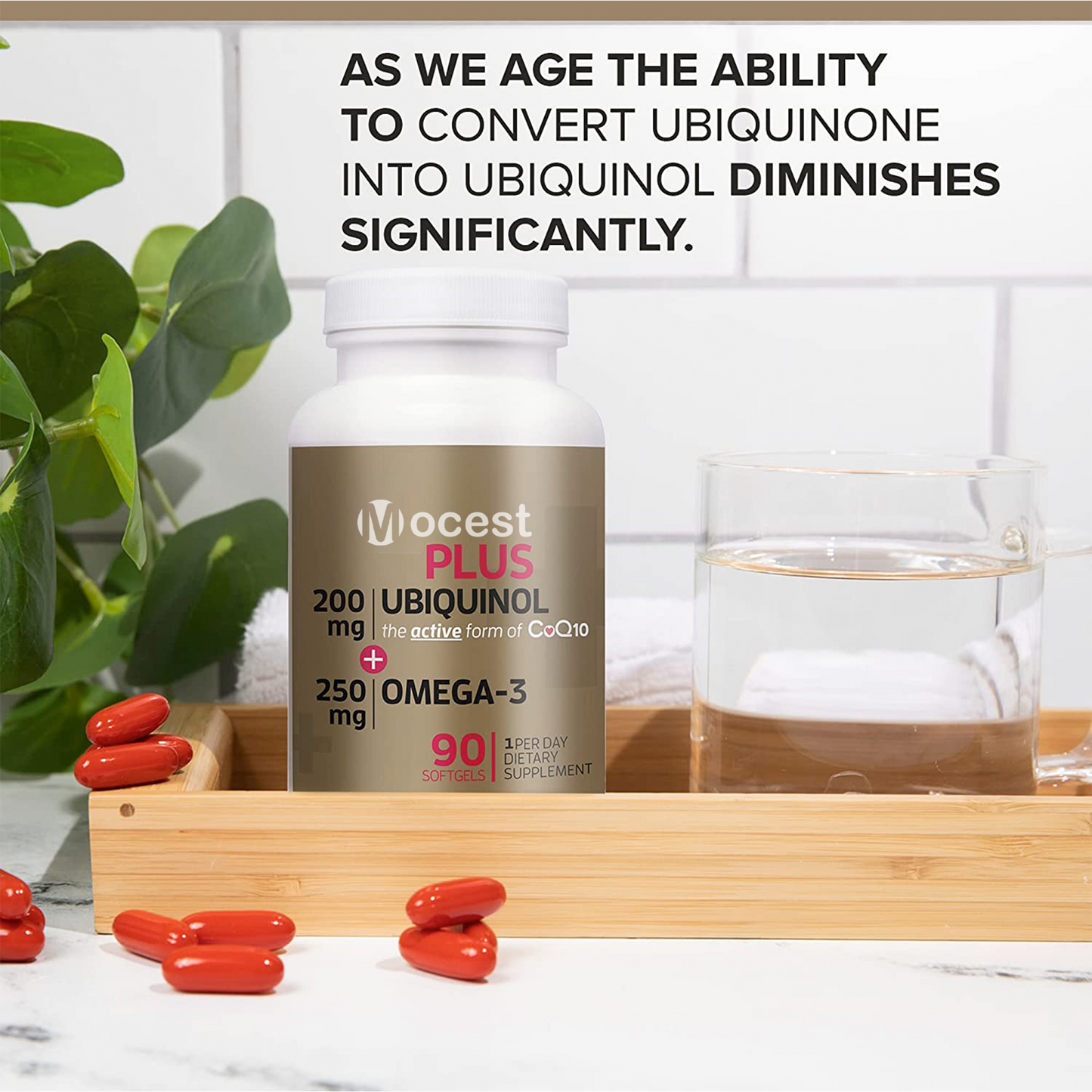 Plus Ubiquinol + Omega-3, 200mg + 250 mg