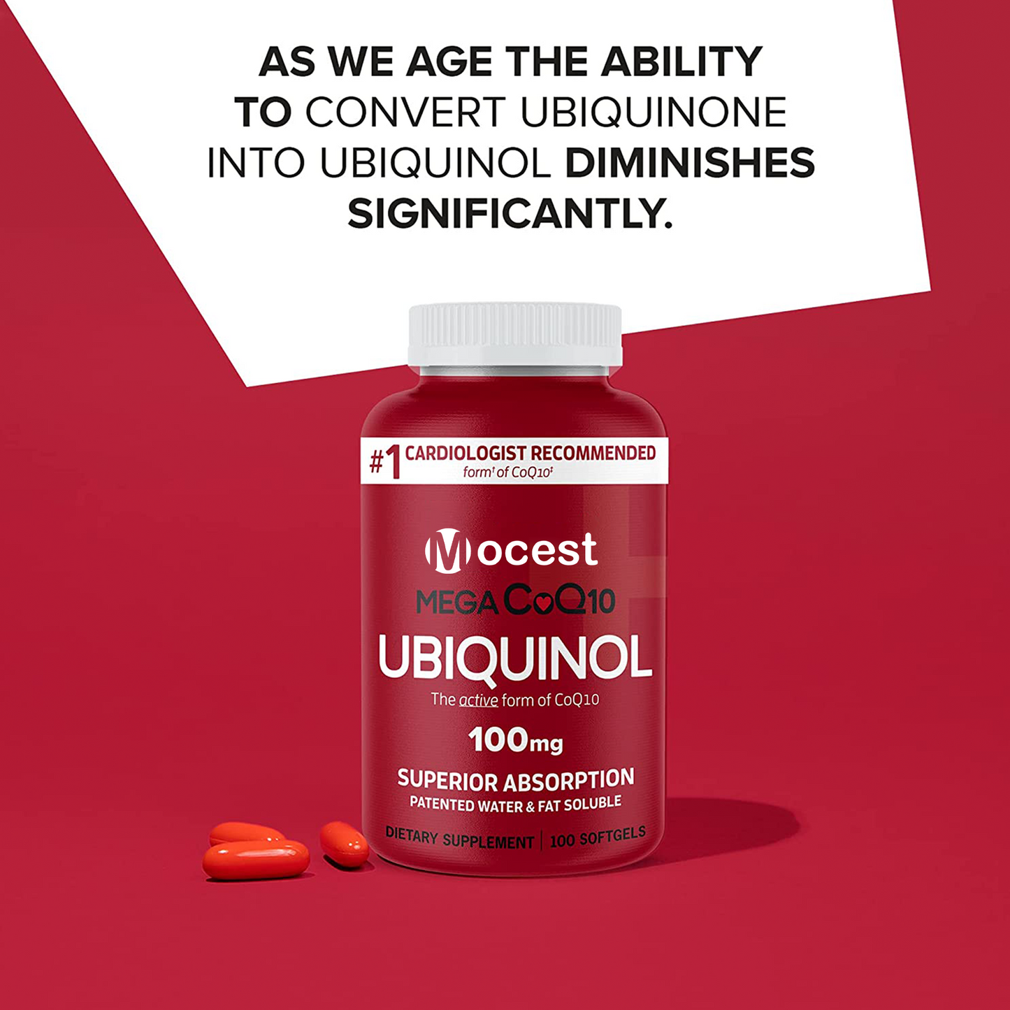 Mega Ubiquinol CoQ10, 100 mg