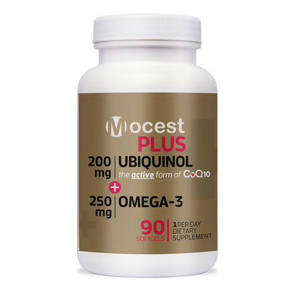 Plus Ubiquinol + Omega-3, 200mg + 250 mg